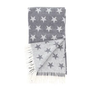Lands Downunder Grey Star Throw Blanket